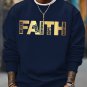 Men's Believe Trust Confidence Hope Acceptance Faith Print Casual Sweatshirt