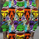 Men's Abstract Cartoon Black Man Art Print Casual Sweatshirt