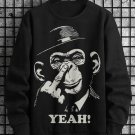 Men's Chimpanzee Yeah Print Casual Sweatshirt