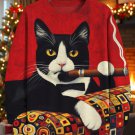 Men's Cat Smoking Cigar Art Print Casual Sweatshirt