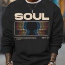 Men's Soul Art Print Casual Sweatshirt