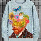 Men's Van Gogh Self-Portrait Art Print Casual Sweatshirt
