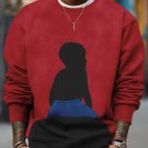 Men's The Little Black Boy Print Casual Sweatshirt