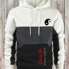 Men's Gradient Color Yin Yang Samurai Casual Hoodie