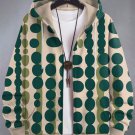 Men's Hippie Circular Pattern All Over Print Hooded Zip Up Jacket