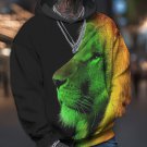 Men's Africa Lion Art Print Casual Hoodie