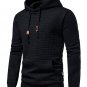 Men's Casual Plain Drawstring Pocket Pullover Hoodie