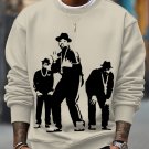 Men's 80s Hip Hop Art Print Cotton Casual Sweatshirt