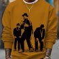 Men's 80s Hip Hop Art Print Cotton Casual Sweatshirt