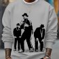 Men's 80s Hip Hop Art Print Cotton Casual Sweatshirt