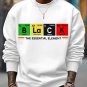 Men's Black The Essential Element Print Cotton Casual Sweatshirt