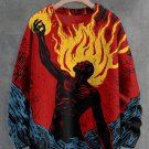 Men's Tinder Man Art Print Knit Sweatshirt