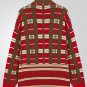 Men's Plaid Print Open Front Mid-Length Knit Cardigan