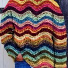 Men's Rainbow 3D Wool Embroidery Art Print Knit Sweatshirt