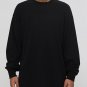 Men's Casual Plain Loose Cotton Long Sleeve T-Shirt Thin Sweatshirt