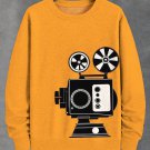 Men's Photography Camera Art Print Casual Sweatshirt