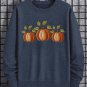 Men's Pumpkins Embroidery Print Cotton Casual Sweatshirt