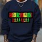 Men's Scenario Hip-Hop Music Pattern Print Cotton Casual Sweatshirt