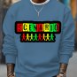 Men's Scenario Hip-Hop Music Pattern Print Cotton Casual Sweatshirt