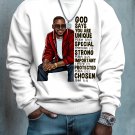 Men's God Says You Are Unique Special Strong Important Protected Chosen Print Cotton Casual Sweatshi