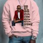 Men's God Says You Are Unique Special Strong Important Protected Chosen Print Cotton Casual Sweatshi