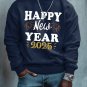 Men's Happy New Year 2025 Print Cotton Casual Sweatshirt