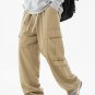 Men's Solid Color Straight Leg Casual Cargo Pants