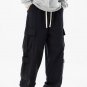 Men's Solid Color Straight Leg Casual Cargo Pants