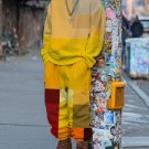 Men's Abstract Geometric Color Blocks Art Print Sweatshirt Sweatpants Matching Set