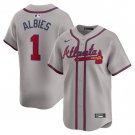 Ozzie Albies Atlanta Braves Official Jersey Gray