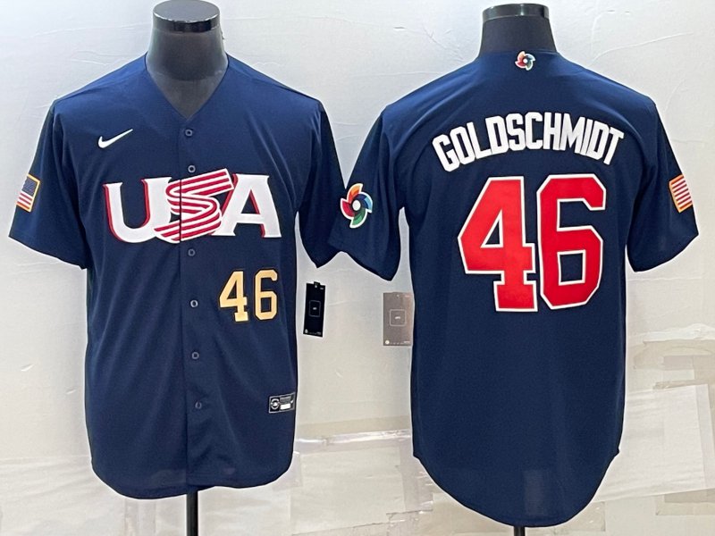 Paul Goldschmidt Team Usa Baseball Jersey Blue