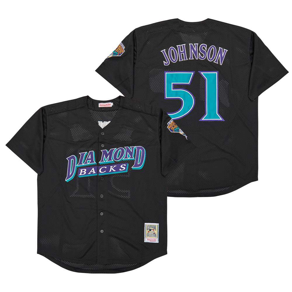 Randy Johnson Arizona Diamondbacks Official Jersey Black