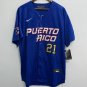 Roberto Clemente Puerto Rico Jersey Blue