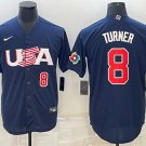 Trea Turner Team Usa Baseball Jersey Blue