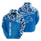 Detroit Lions color camouflage light weight hoodie
