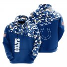 Indianapolis Colts color camouflage light weight hoodie