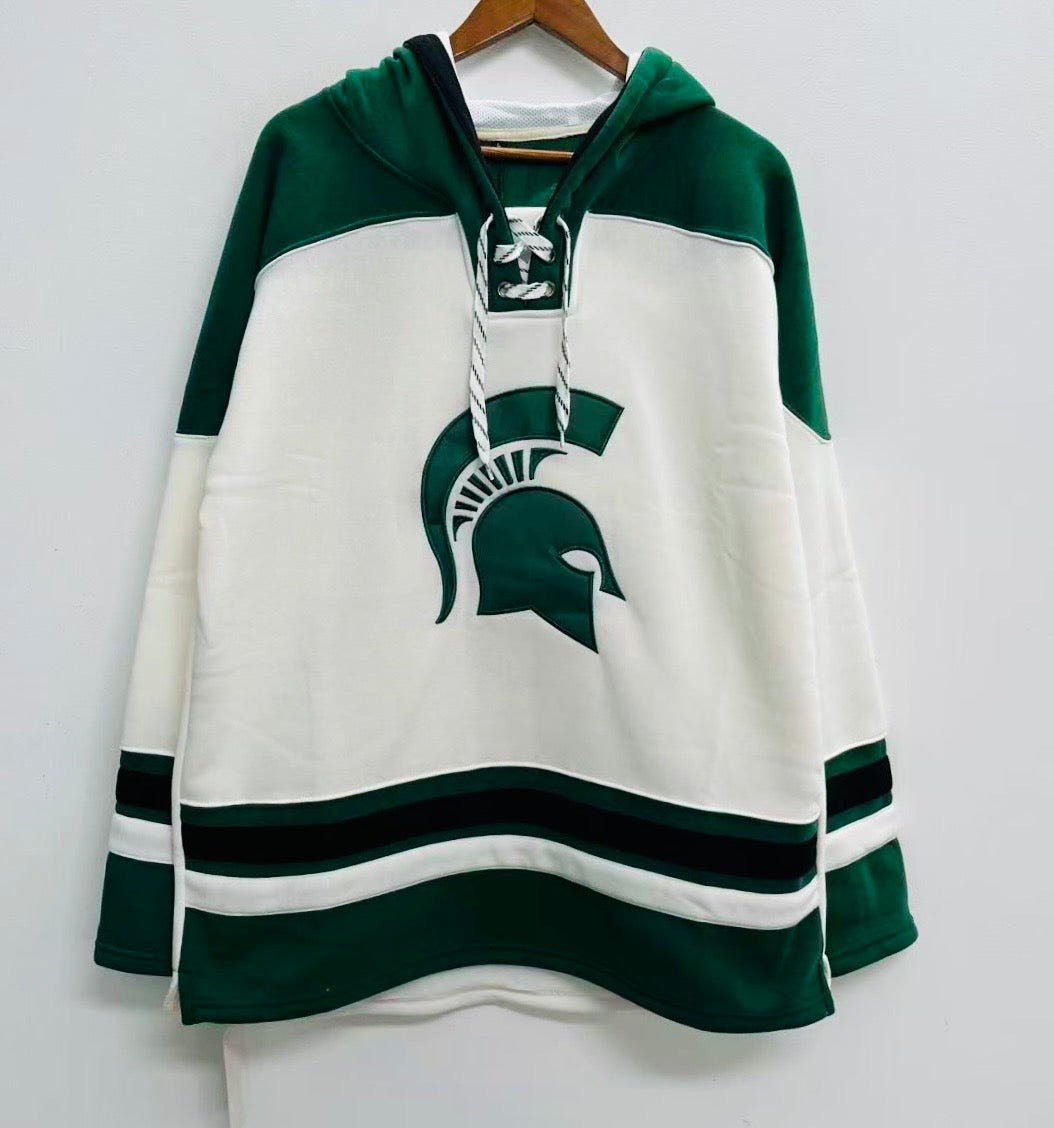 Michigan State Spartans Official College Basketball Hockey style hoodie
