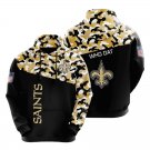 New Orleans Saints color camouflage light weight hoodie