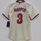 Bryce Harper Philadelphia Phillies Official Baseball Jersey cream
