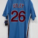 Chase Utley Philadelphia Phillies Official Baseball Jersey blue