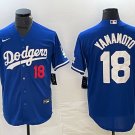 Yoshinobu Yamamoto Los Angeles Dodgers Official Baseball Jersey blue