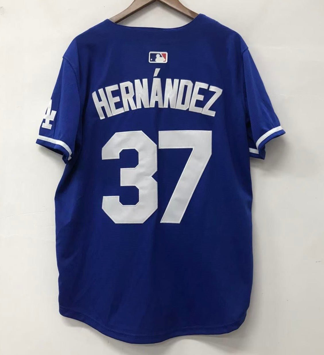 Teoscar Hernandez Los Angeles Dodgers Official Baseball  Jersey blue