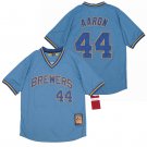 Hank Aaron Milwaukee Brewers Official Baseball Jersey Mitchell & Ness