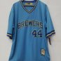 Hank Aaron Milwaukee Brewers Official Baseball Jersey Mitchell & Ness
