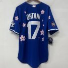 Shohei Ohtani Los Angeles Dodgers Official Baseball jersey blue flowers