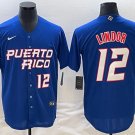 Francisco Lindor Puerto Rico Jersey blue