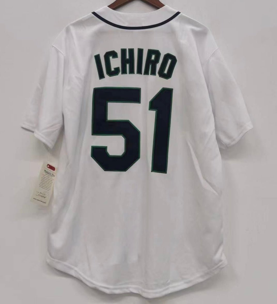 Ichiro Suzuki Seattle Mariners Official Baseball Jersey Mitchell & Ness white