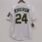 Rickey Henderson Oakland A’s Athletics Official Baseball Nitchell & Ness Jersey