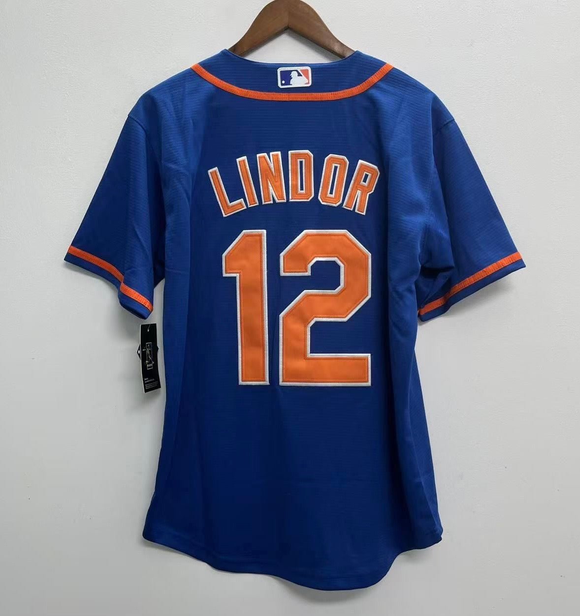 Francisco Lindor New York Mets official Baseball Jersey blue