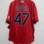 Trevor Bauer Cleveland Indians Official Baseball Majestic jersey red